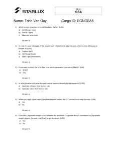 iCargo(GSA) Quiz - Quy Trinh