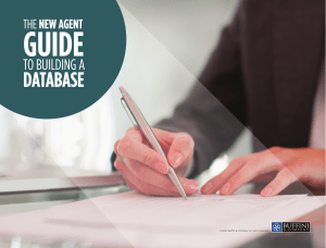 New Agent Guide to Building a Database 2020