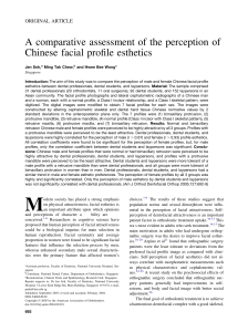 A comparative assessment of the perception of facial profile