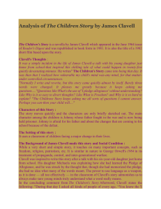 Analysis of The Children Story by James Clavell