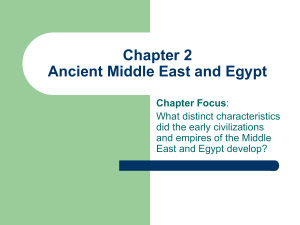 Chapter 2- Middle East  Egypt