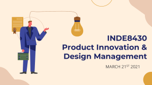 Product Development Presentation redesign