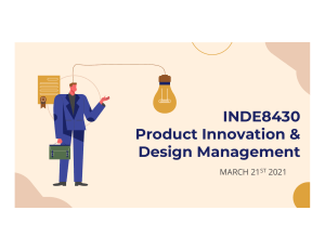 Product Development Presentation redesign