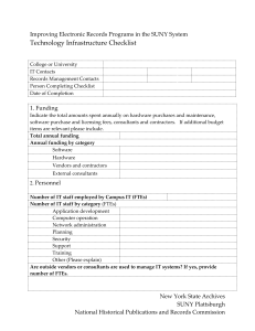 erecords-suny technology-infrastructure-checklist