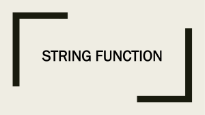 String function