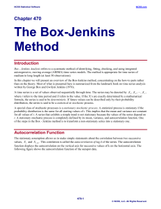Box-Jenkins Method