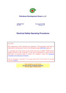 PR-1948 - Electrical Safety Operating Procedures 