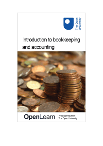 introduction to bookkeeping and accounting