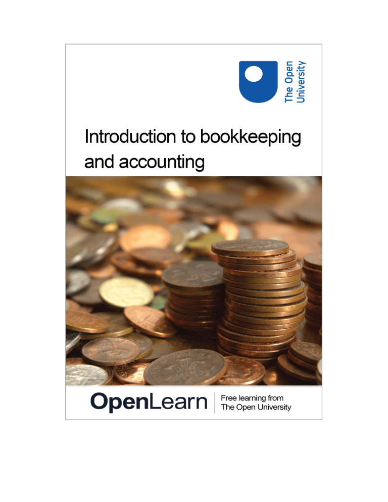 introduction of bookkeeping and accounting
