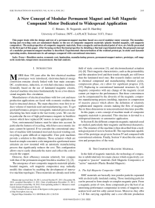 Modular Permanent Magnet Motor Design & Materials