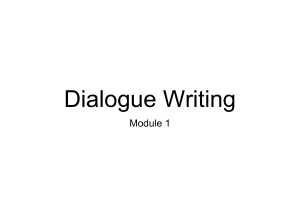 Dialogue writing (1)