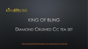 Best Cc  tea Set king of Bling