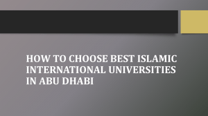 How to Choose Best Islamic International Universities in Abu Dhabi-converted
