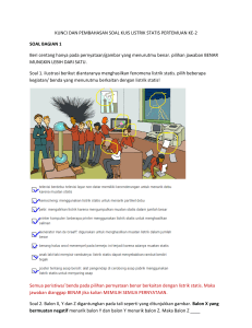 Kunci Jawaban Kuis Listrik Statis: Soal & Pembahasan