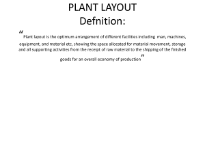PLANT LAYOUT 8th semSTUDY MATERIAL