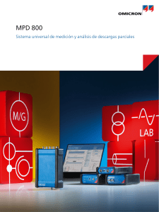 MPD 800: Sistema de Medición y Análisis de Descargas Parciales