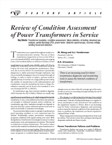 review-of-condition-assessment-of-power-transformers-in-service