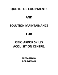 QUOTES FOR EQUIPMENTS