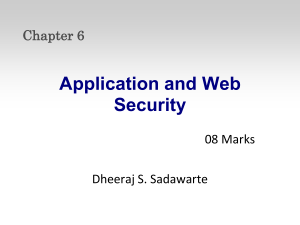 Chapter 6 Application and Web Security