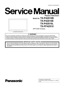 panasonic tx-p42s10e service manual