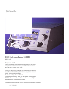 Nidek Diode Laser System DC-3000