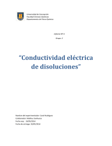 Conductividad electrica de las So