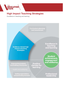 High Impact Teaching Strategies Guide