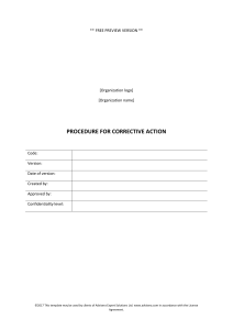 18 Procedure for Corrective Action Integrated Preview EN