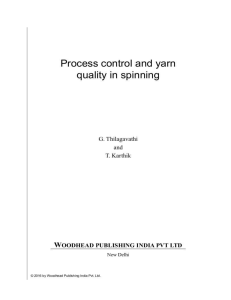 Process control and yarn quality in spinning woodhead publishing