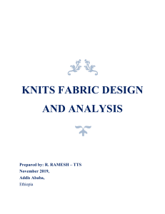 Knitting fabric designing and analysis
