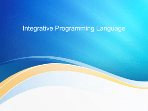 Integrative Programming