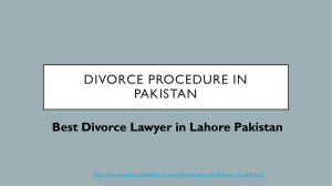 Seek Legal Guide of Divorce Procedure in Pakistan (2021) By Expert Lawyer