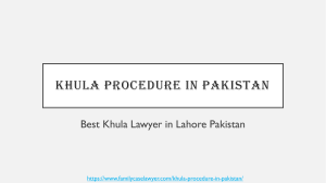 Concern For Easy Khula Procedure in Pakistan - Khula in Pakistan (2021)
