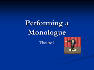 Performing a Monologue (1)