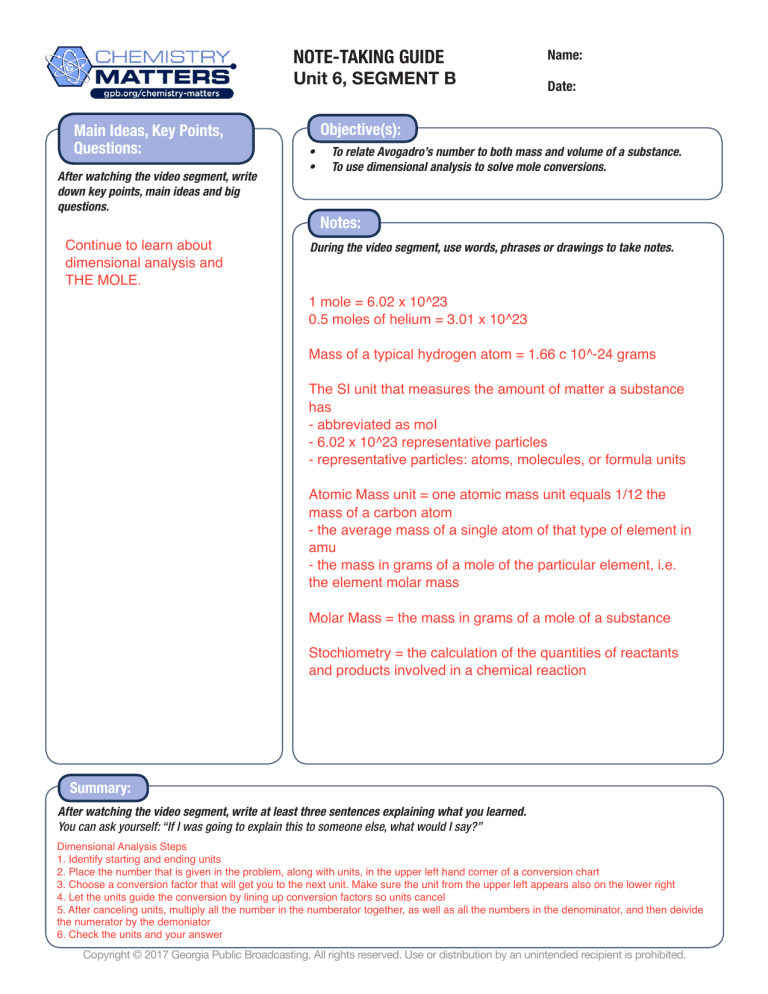 Unit 6b Note taking Guide Segment Questions 0 Unit 6b Note taking Guide Segment Questions 0
