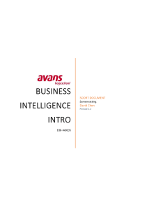 Business Intelligence Intro boek samenvatting