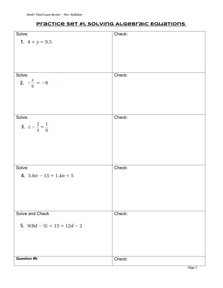 7th Grade Math