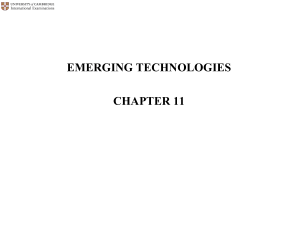 9626 CHAPTER 11 - EMERGING TECHNOLOGIES