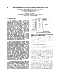 FPGA Radar Processor