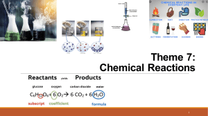 Theme 7-Chemical Reactions Part 1 StudentCopy
