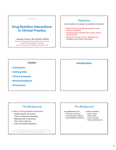 Drug Interaction in Clinical Practice