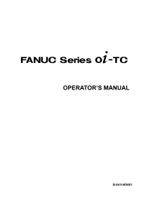 0i-TC Operators manual B-64114EN 01 080729