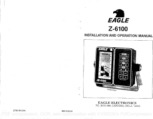 Eagle Z-6100 Fish Finder Installation & Operation Manual