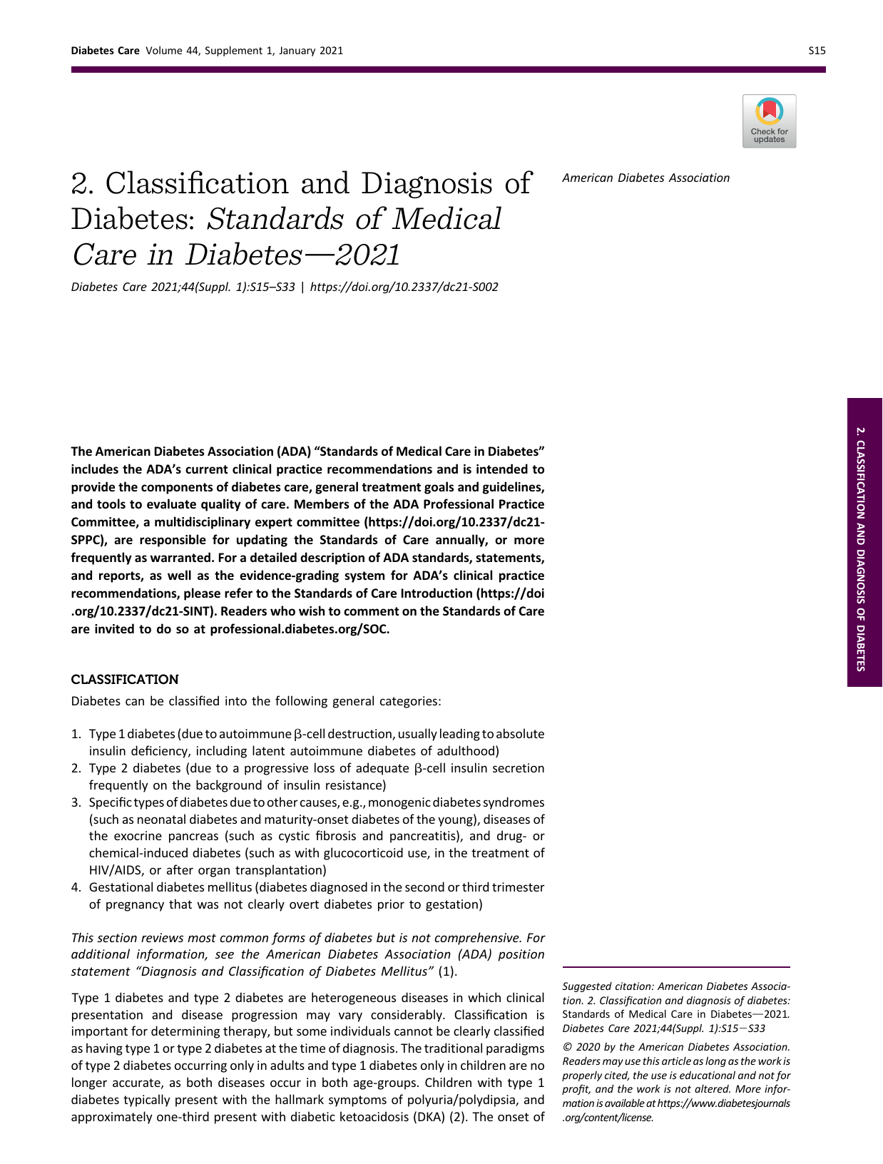 diabetes care 2021 jan 44