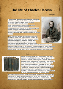 The life of Charles Darwin jana