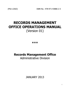 records manual