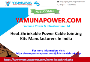 Heat Shrinkable Power Cable Jointing Kits Manufacturers