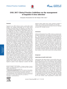 Hep B EASL guidelines 2017