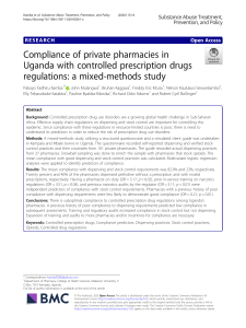 Compliance of private pharmacies in Uganda with co (1)