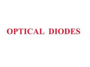1.Optical Diodes